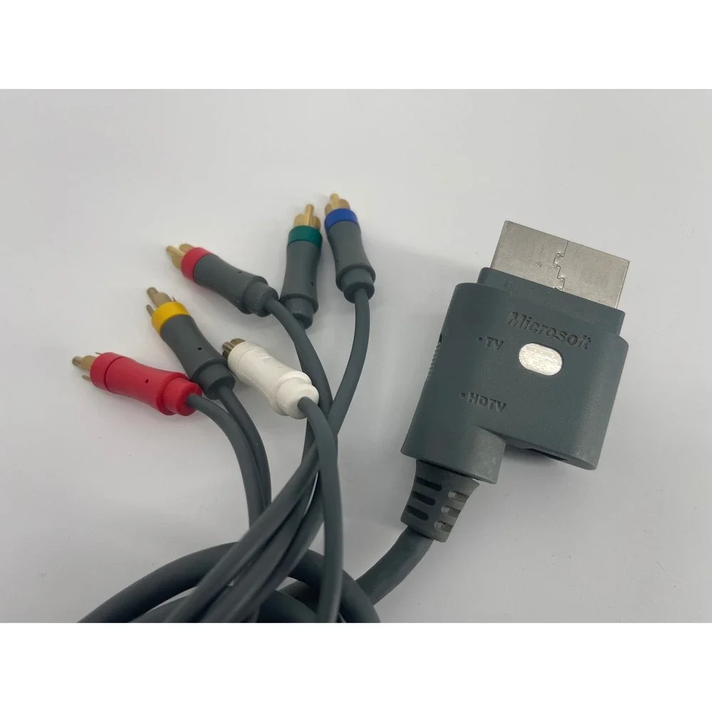 Microsoft Xbox 360 Component HD AV Cable Gray Fair X801255-100 HDTV Adapter